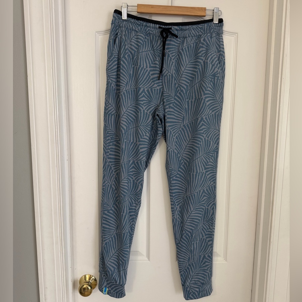 Chubbies Blue Leaf Pattern Joggers - image 1